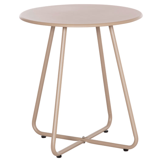 SIDE TABLE ROUND SAMMON HM6271.03 METAL IN CAPPUCCINO COLOR Φ45x50Hcm. image 1