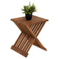 SIDE TABLE HM7896 FOLDABLE MADE OF TEAK WOOD IN NATURAL COLOR 40x33x45Hcm. image 1