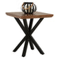 SIDE TABLE HM9471.02 MDF WITH WALNUT VENEER TOP-BLACK METAL BASE 50x50x58Hcm. image 1