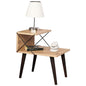 SIDE TABLE/NIGHTSTAND MELAMINE IN NATURAL COLOR 50x40x55Hcm.HM9434.01 image 1