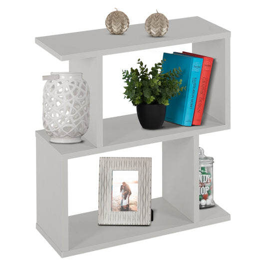 SIDE TABLE HM8956.13 WITH STORAGE SPACES AMABELLA MELAMINE WHITE 45x17x52Hcm. image 1