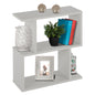 SIDE TABLE HM8956.13 WITH STORAGE SPACES AMABELLA MELAMINE WHITE 45x17x52Hcm. image 1