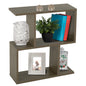 SIDE TABLE WITH STORAGE SPACES HM8881.12 MELAMINE IN OLIVE GREY COLOR 50x17x56Hcm. image 1