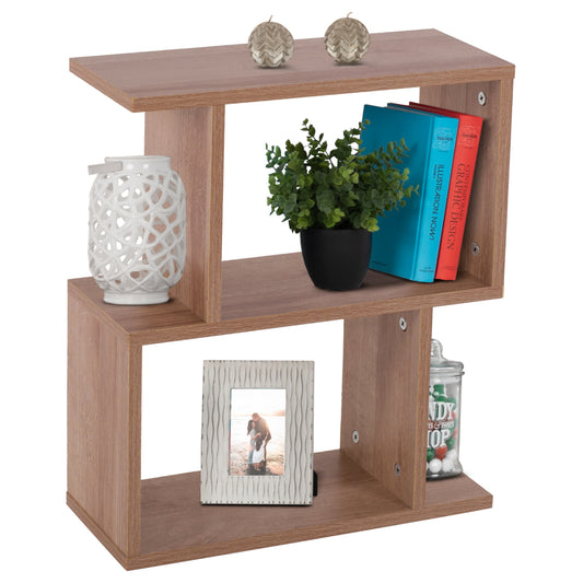 SIDE TABLE AMEER WITH STORAGE SPACES HM8881.11 MELAMINE IN NATURAL COLOR 50x17x56Hcm. image 1