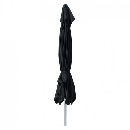 PROFESSIONAL UMBRELLA ALU TELESCOPIC HM6031.03 4x4x2,95-4Μ WITH BLACK ACRYLIC CLOTH