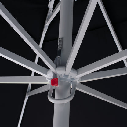PROFESSIONAL UMBRELLA ALU TELESCOPIC HM6031.03 4x4x2,95-4Μ WITH BLACK ACRYLIC CLOTH
