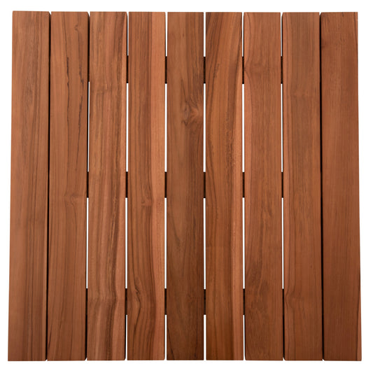 TABLETOP SQUARE HM6139 SOLID TEAK WOOD IN NATURAL COLOR 80x80x4(thickness)cm. image 1