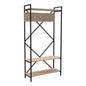 ENTRANCE FURNITURE NAVIS HM18188 MELAMINE IN SONAMA-BLACK METAL FRAME 90x34x180Hcm. image 1