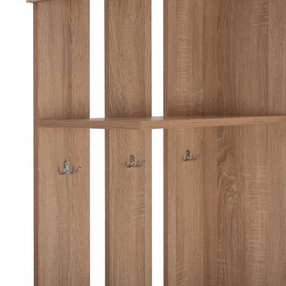 ENTRANCE FURNITURE WITH SLIDING WARDROBE AND MIRROR SONAMA HM2424 120X45X210Yec.