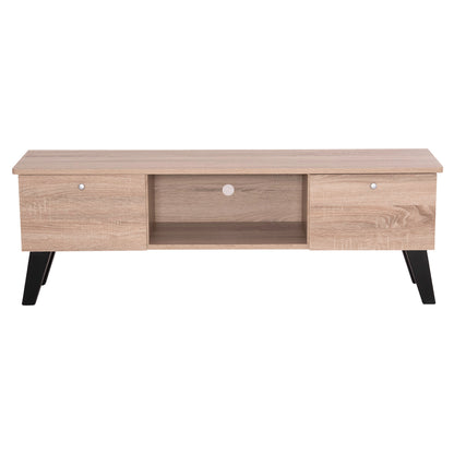 TV FURNITURE IREN HM2481.01 MELAMINE IN SONAMA OAK-BLACK 120x32,5-34x41Hcm.