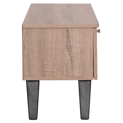 TV FURNITURE IREN HM2481.01 MELAMINE IN SONAMA OAK-BLACK 120x32,5-34x41Hcm.
