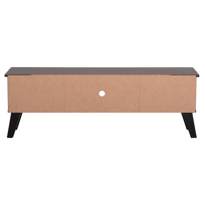 TV FURNITURE IREN HM2481.02 MELAMINE IN WALNUT-BLACK 120x32,5-34x41Hcm.