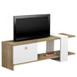 TV FURNITURE HENRIETTE HM8900.11 MELAMINE IN SONAMA-WHITE 120x25x37Hcm. image 1