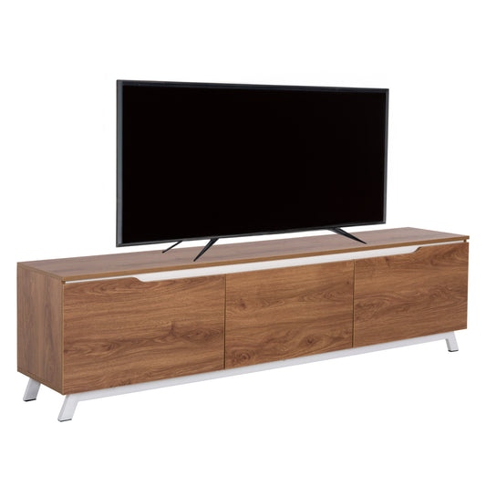 TV FURNITURE KIMIA HM8902.12 MELAMINE NATURAL-WHITE 180Χ35Χ48,5Hcm. image 1