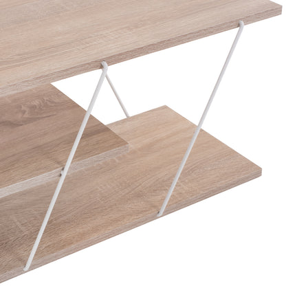 TV STAND TARS HM8922.14 MELAMINE SONOMA WHITE 120x32x33Hcm.