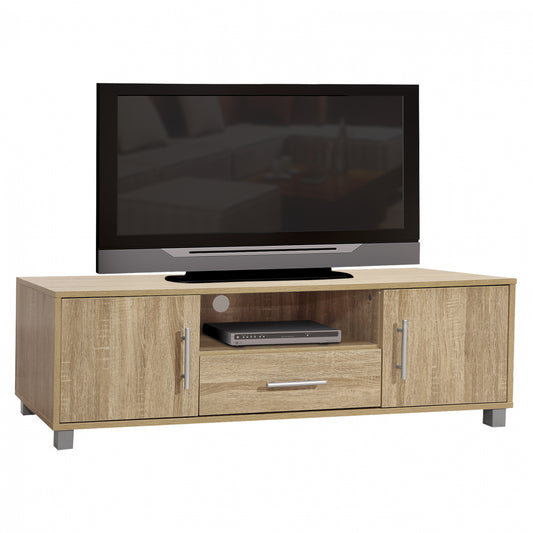 TV FURNITURE MACIE HM2203.02 MELAMINE IN SONAMA 120x40x39Hcm. image 1