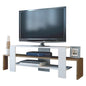 MELAMINE TV FURNITURE HM103.01 WHITE WALNUT 120x29,5x40Y cm. image 1