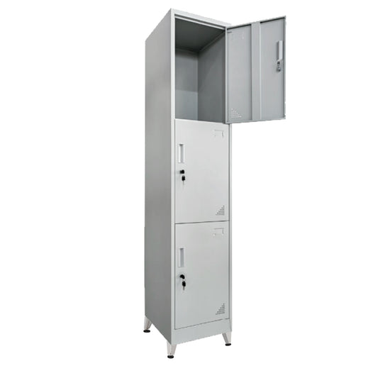 LOCKER METALLIC 1-LEAF VERTICAL CABINETS WITH LEGS BELFAST HM21102.01 GREY 38.5x45x195Hcm. image 1