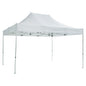 GAZEBO HEAVY-DUTY CRESSEN HM6306 FOLDABLE-ALUMINUM SILVER FRAME-WHITE SHADES 3x4,5x3,4Hm image 1
