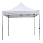 GAZEBO HEAVY-DUTY CRESSEN HM6305 FOLDABLE-ALUMINUM SILVER FRAME-WHITE SHADES 3x3x3,4Hm image 1