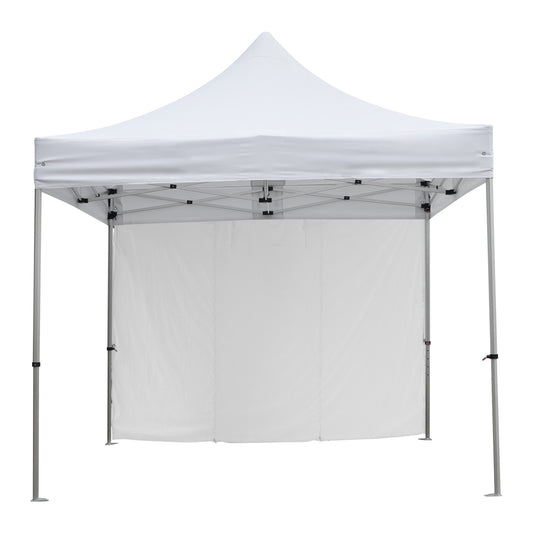 GAZEBO HEAVY DUTY WITH SIDEWALL SHADE CRESSEN HM21097 FOLDABLE-ALUMINUM SILVER FRAME-WHITE 3x3x3,4Hm image 1