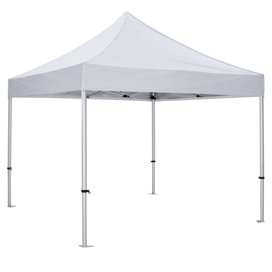 GAZEBO MATTHEW-AL HM6313 FOLDABLE-PROFESSIONAL USE-ALUMINUM FRAME IN SILVER-WHITE SHADE 3x3x3,43Hm image 1