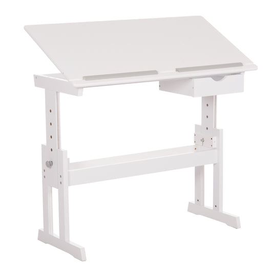 CHILDREN'S DRAWING DESK ASCENT HM18289 MDF IN WHITE 109x55x87.5Hcm. image 1