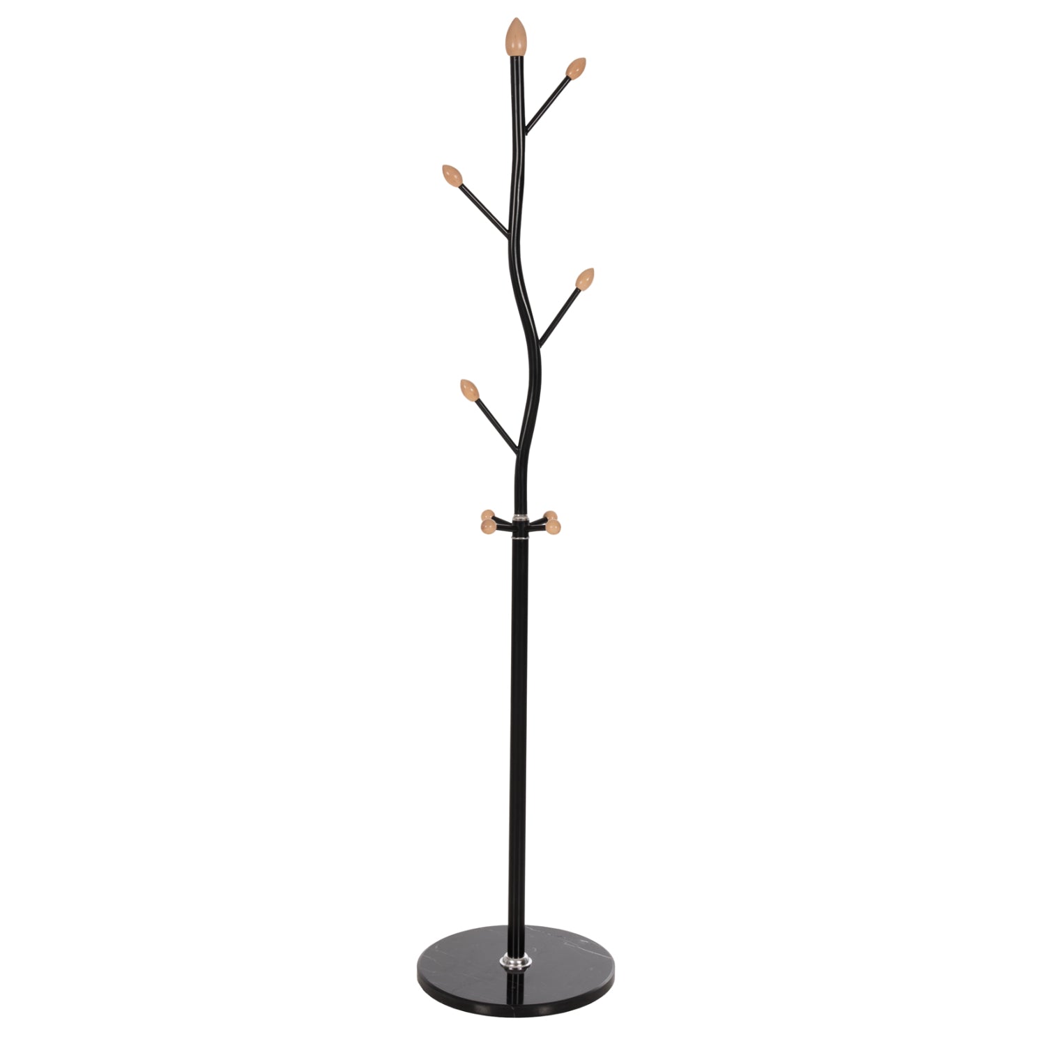 FLOOR STANDING HANGER HM9572.01 METALLIC 8 HANGING POSITIONS-BLACK Φ36x172Hcm. image 1