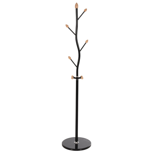 FLOOR STANDING HANGER HM9572.01 METALLIC 8 HANGING POSITIONS-BLACK Φ36x172Hcm. image 1