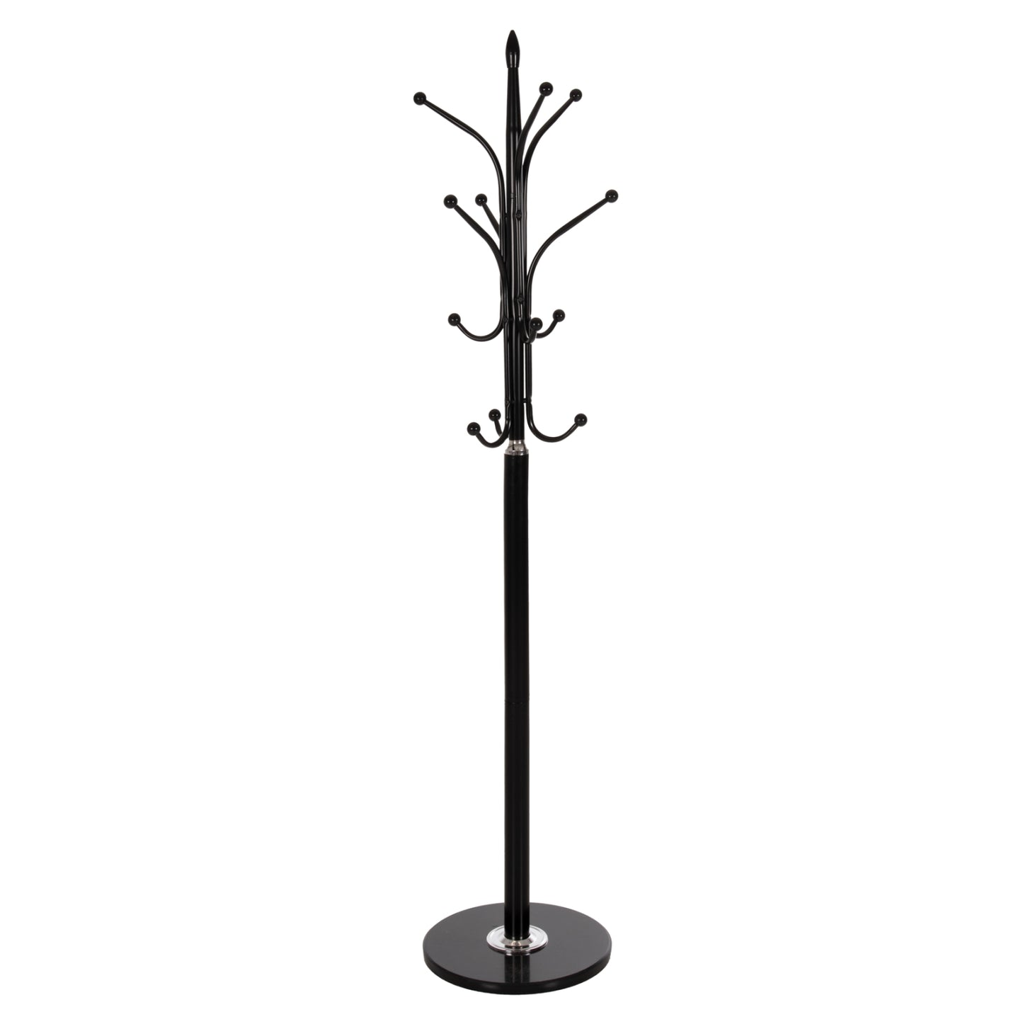 FLOOR STANDING HANGER HM9573.01 METALLIC 13 HANGING POSITIONS-BLACK Φ37x180Hcm. image 1