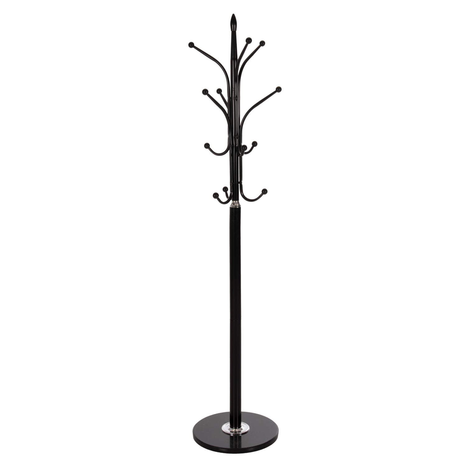 FLOOR STANDING HANGER HM9573.01 METALLIC 13 HANGING POSITIONS-BLACK Φ37x180Hcm. image 1