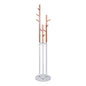 Metallic coat hanger Wyatt beech wood and white Diameter 37x173cm HM8610.01 image 1