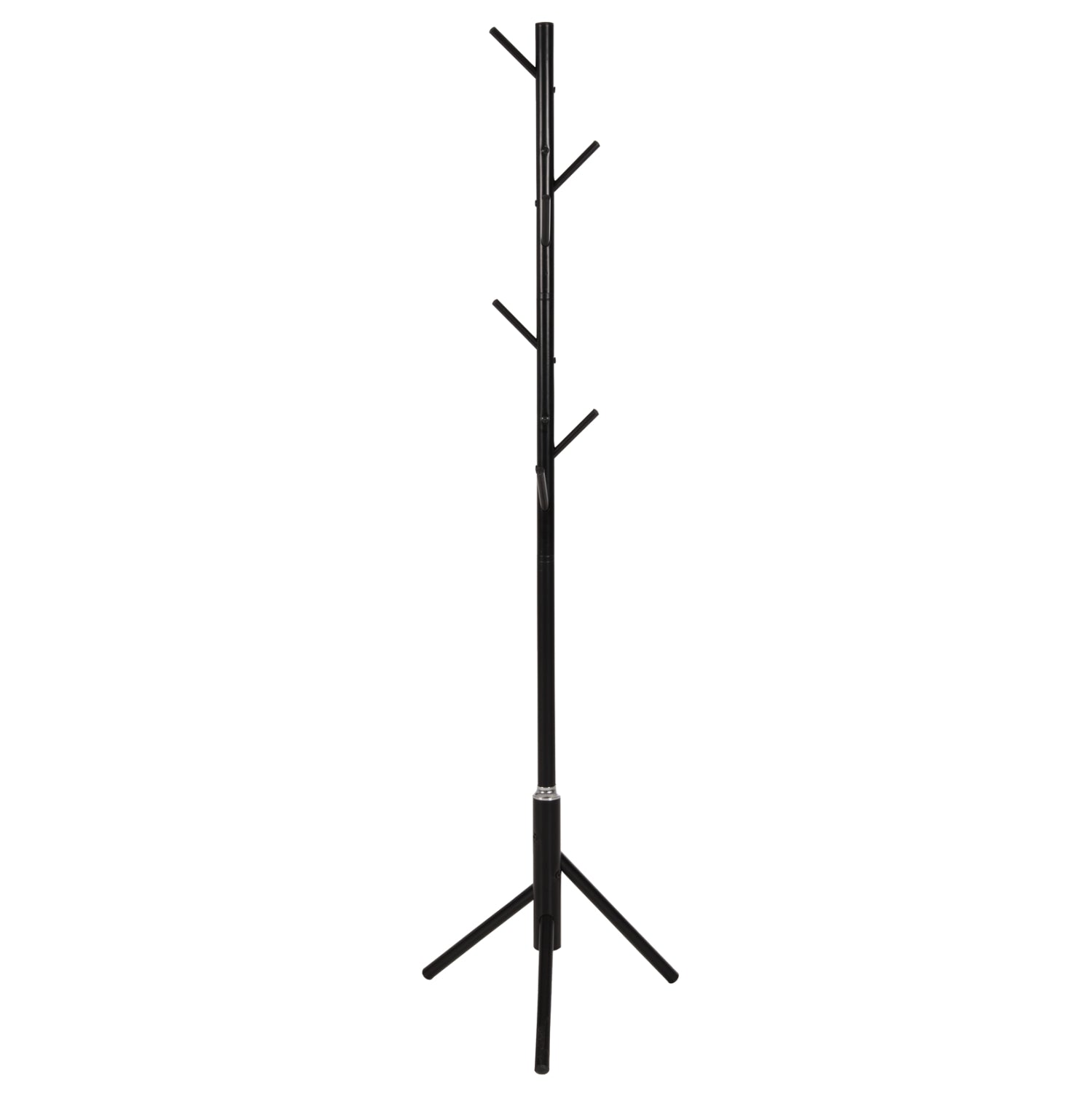 FLOOR STANDING HANGER HM9574.01 METALLIC IN BLACK COLOR-8 HANGING POSITIONS 48x48x173Hcm. image 1