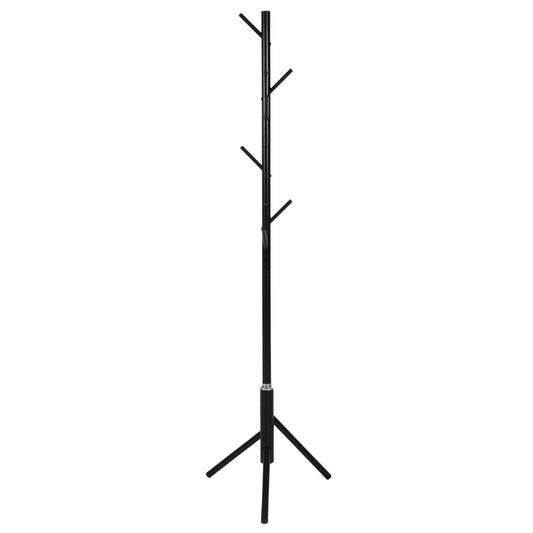 FLOOR STANDING HANGER HM9574.01 METALLIC IN BLACK COLOR-8 HANGING POSITIONS 48x48x173Hcm. image 1