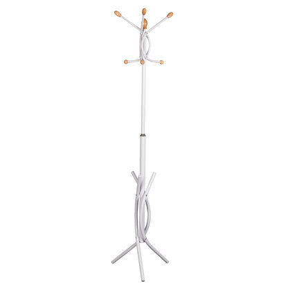 FLOOR STANDING HANGER HM9575.02 METALLIC IN WHITE COLOR-7 HANGING POSITIONS 41x41x176Hcm. image 1