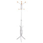 FLOOR STANDING HANGER HM9575.02 METALLIC IN WHITE COLOR-7 HANGING POSITIONS 41x41x176Hcm. image 1