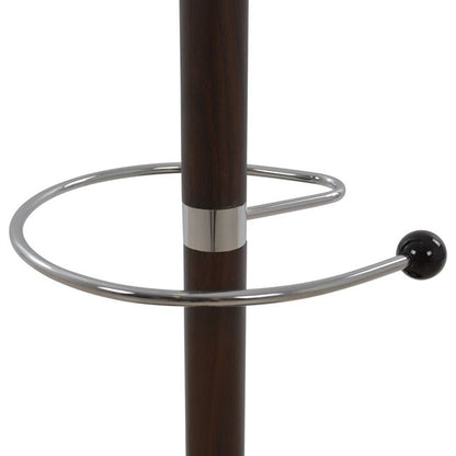 Hat/Coat Stand Metallic SHIA HM0038.05 rotating walnut with black marble base Φ37x170Η cm