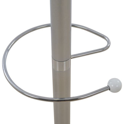 Hat/Coat Stand Metallic HM0038.40 rotating silver with marble ''37x170cm
