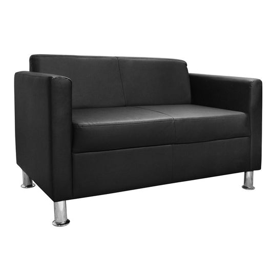 Sofa 2 seater Cubo PU Black HM3033.02 120x71x73cm. image 1