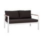 OUTDOOR 2-SEATER SOFA SAFIYA HM5523.01 ALUMINUM IN WHITE-ANTHRACITE CUSHIONS 144x70x85Hcm. image 1
