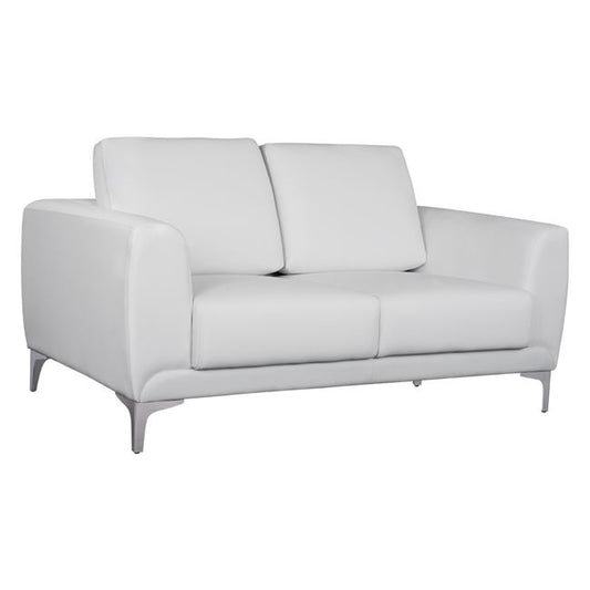 Sofa 2 seater Kenzie HM3121.22 with White PU 142x81x81 cm image 1
