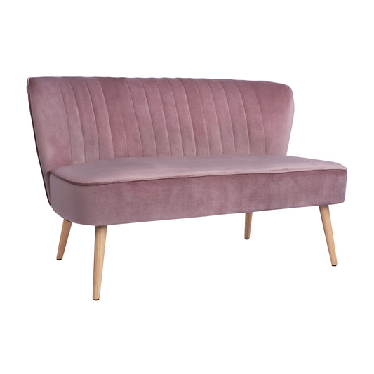 SOFA ANDY IN DUSTY PINK VELVET HM8401.02 128x70x77Y cm. image 1