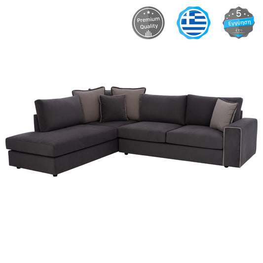 Corner sofa HOME, grey, 2pcs, left corner image 1