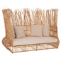 SOFA OUTDOORS ZEPHYR HM5988 RATTAN CANES IN NATURAL-CUSHION SET IN BEIGE 200x120x142Hcm. image 1