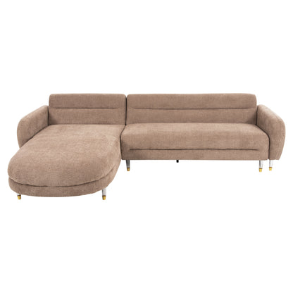 Обратим ъглов диван Flyer с висок метален крак 285x86-172x74Hcm