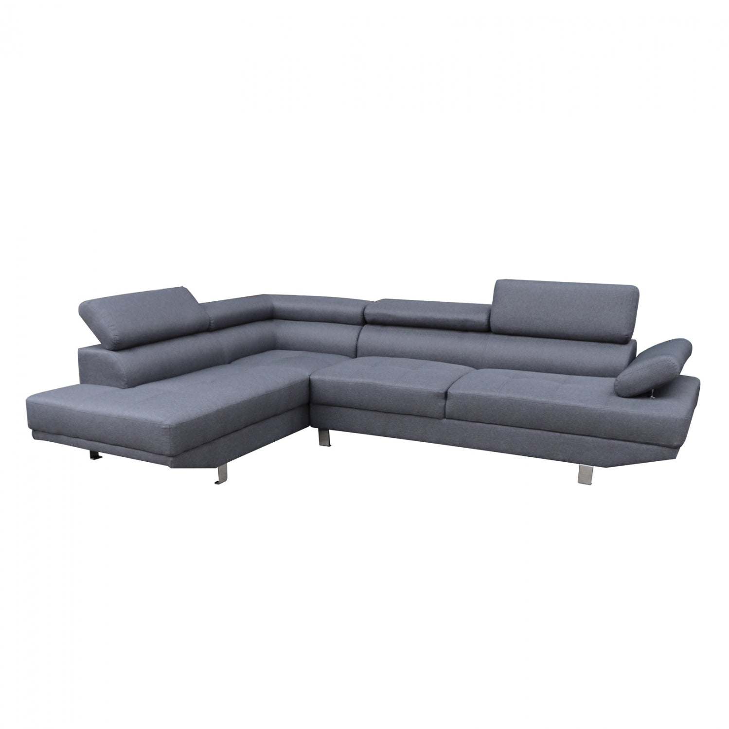 LEFT CORNER SOFA GORO HM3085.10L GREY FABRIC 270x200x87H cm image 1
