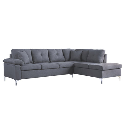 Corner right Sofa 282x197x90 cm HM3087R Grey image 1