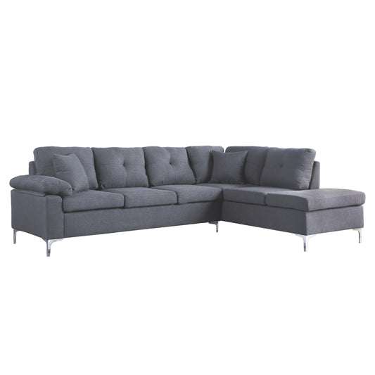 Corner right Sofa 282x197x90 cm HM3087R Grey image 1