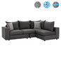 Corner Sofa “MONZA”, interchangeable, 3 pcs, grey image 1