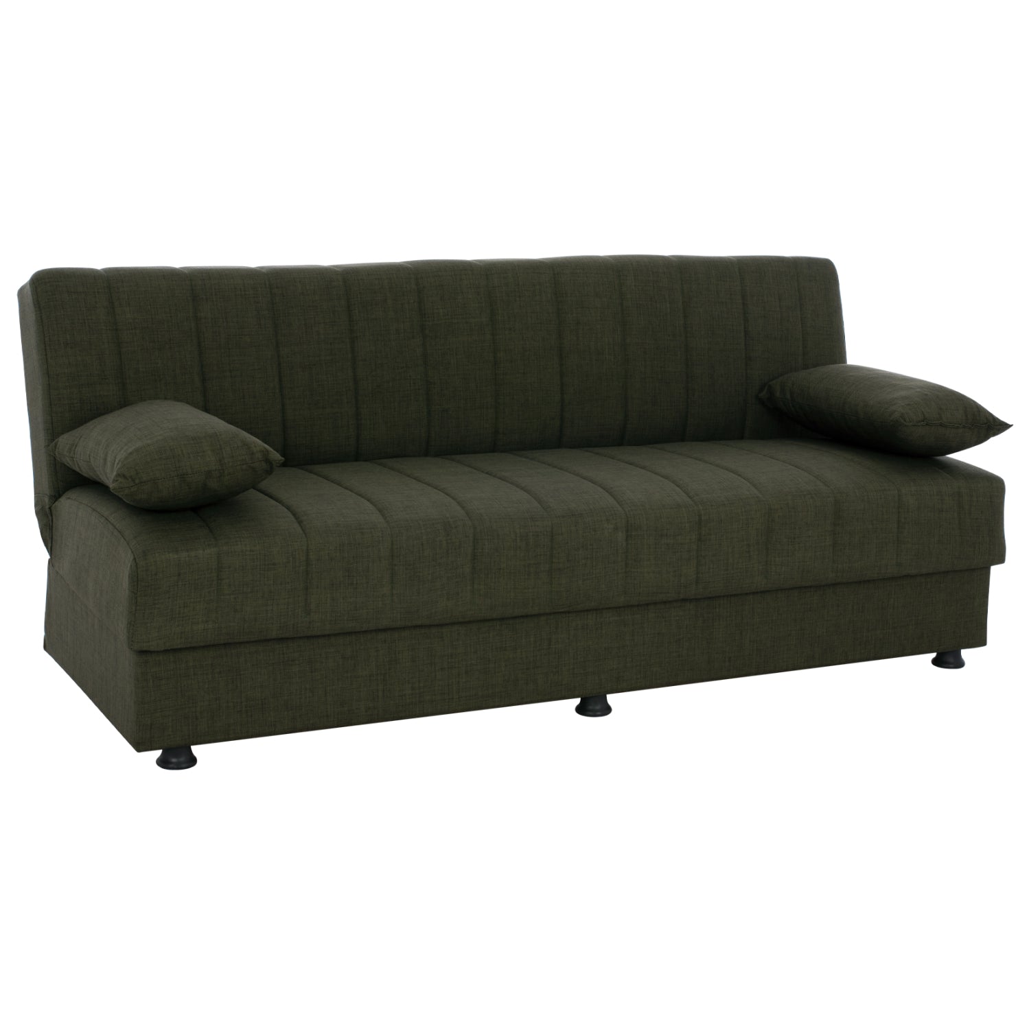Hm3239.05 ANDRI three-seater sofa-bed, cypress green fabric image 1